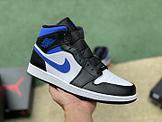 Jordan 1 Mid White Black Royal 554724-140 - 2