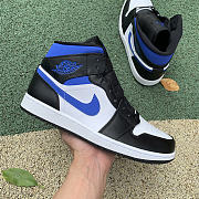 Jordan 1 Mid White Black Royal 554724-140 - 6