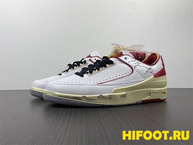 Jordan 2 Retro Low SP Off-White White Red DJ4375-106 - 1