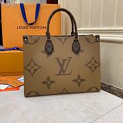 L0u1s Vu1tton Onthego Monogram Giant Reverse MM Brown 34 x 27 x 14CM - 5