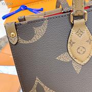 L0u1s Vu1tton Onthego Monogram Giant Reverse MM Brown 34 x 27 x 14CM - 2