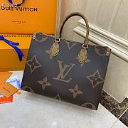 L0u1s Vu1tton Onthego Monogram Giant Reverse MM Brown 34 x 27 x 14CM - 1