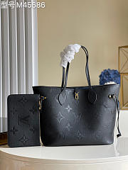 L0u1s Vu1tton Neverfull MM Black M45685 32x29x17cm - 1