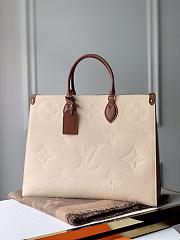 L0u1s Vu1tton Onthego Empreinte MM Turtledove in Leather with Gold-tone - 1