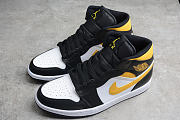 Jordan 1 Mid White Pollen Black  554724-177 - 6