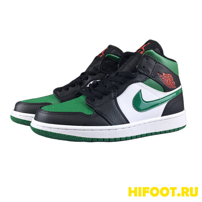 Nike Air Jordan 1 Mid Green Toe 554724-067 - 1