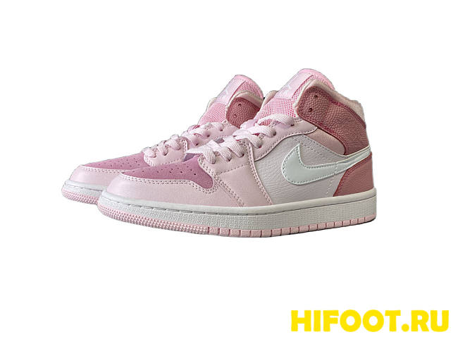 Air Jordan 1 Mid WMNS Digital Pink CW5379-600 - 1