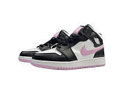 Jordan 1 Mid White Black Light Arctic Pink (GS)555112-103 - 1