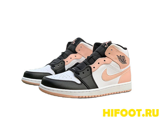 Jordan 1 Mid Arctic Orange Black Toe 554724-133 - 1