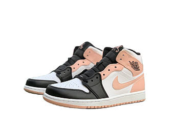 Jordan 1 Mid Arctic Orange Black Toe 554724-133