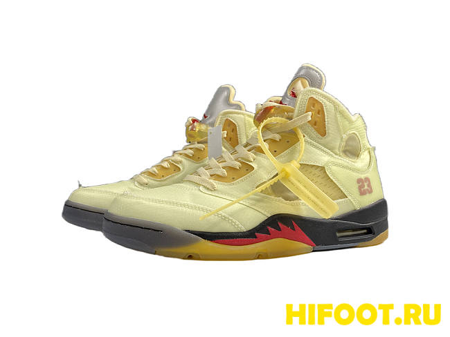 Air Jordan 5 Retro OFF-WHITE Sail DH8565-100 - 1