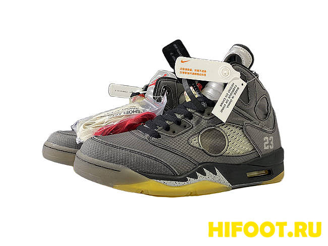 Jordan 5 Retro Off-White Black - 1