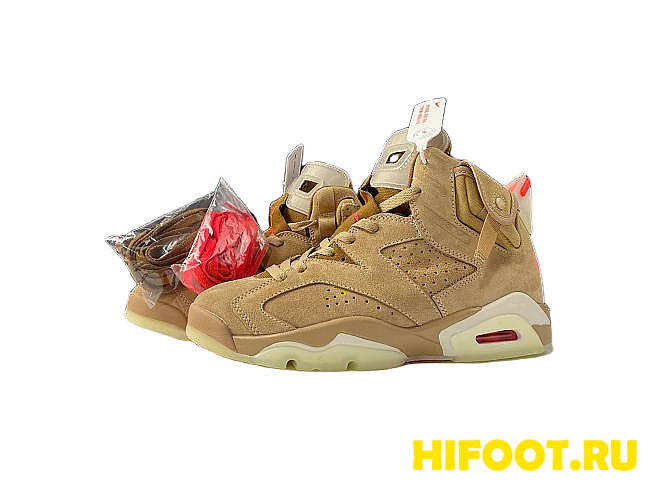 Jordan 6 Retro Travis Scott British Khaki DH0690-200 - 1