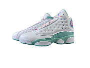 Air Jordan 13 Retro White Soar Green Pink (GS)  439358-100 - 1