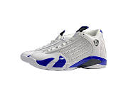 Jordan 14 Retro White Hyper Royal  487471-104 - 1