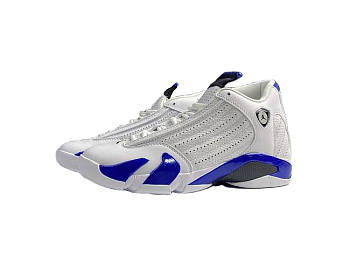 Jordan 14 Retro White Hyper Royal  487471-104