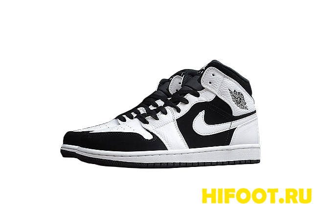 Jordan 1 Mid White Black  554725-113 - 1