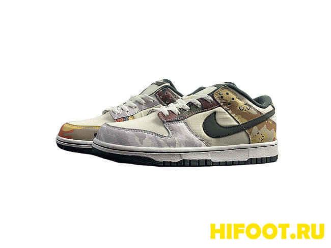 Nike Dunk Low SE Sail Multi-Camo DH0957-100 - 1