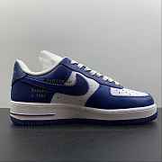 L0u1s Vu1tton Nike Air Force 1 Low By Virgil Abloh White Royal  - 5