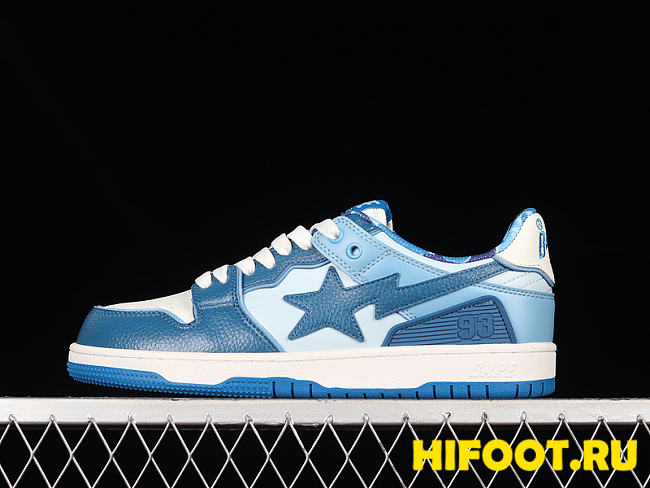 BAPE STA SK8 TO NIGO VITALITY BLUE WHITE 1L30191006 - 1