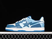 BAPE STA SK8 TO NIGO VITALITY BLUE WHITE 1L30191006 - 1