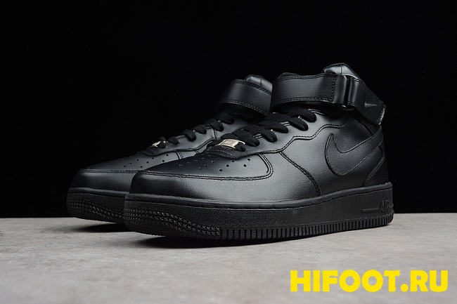 Nike Air Force 1 Mid '07 Triple Black (2021)  315123-001 - 1