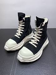 Rick Owens Abstract High Top Black Milk  - 1