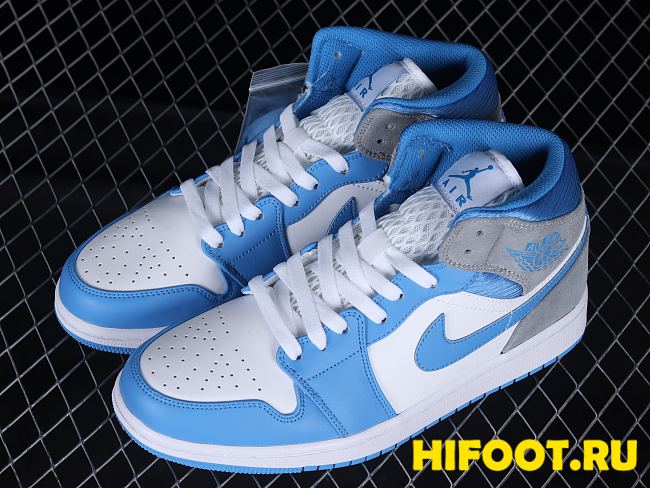 Jordan 1 Mid University Blue Grey DX9276-100 - 1