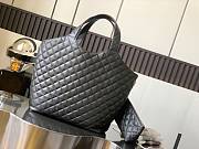 Y5L Saint Laurent Icare Maxi Shopping Bag Quilted Lambskin Black - 3