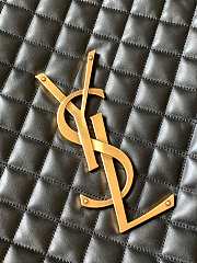 Y5L Saint Laurent Icare Maxi Shopping Bag Quilted Lambskin Black - 2