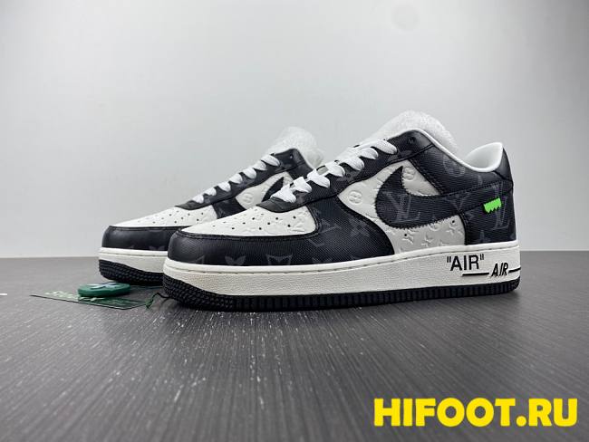 L0u1s Vu1tton Nike Air Force 1 black  - 1