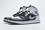 Air Jordan 1 Mid White Shadow 554724-073 - 4