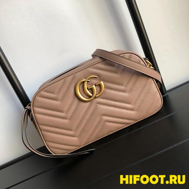 GUCCI GG Marmont small matelassé shoulder bag 447632 9.5W x 5H x 3D - 1