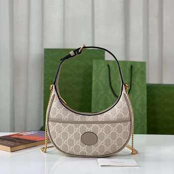 Gvcci 726843 GG half-moon-shaped mini bag 22x12.5x5cm