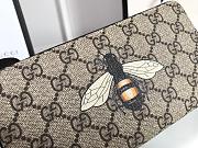 Gvcci bee print GG zip around wallet W19×H10.5×D2.5cm - 2