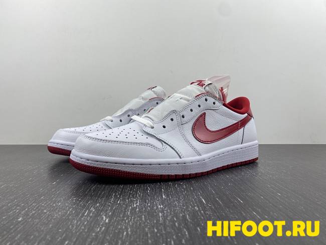 Jordan 1 Retro Low White Varsity Red 705329-101 - 1