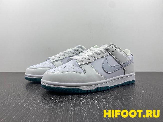 Dunk Low  White Grey Teal FD9911-101 - 1