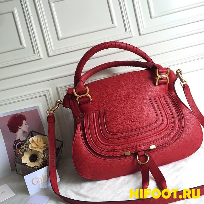 Chole Marcy bag red 36*12*28CM - 1