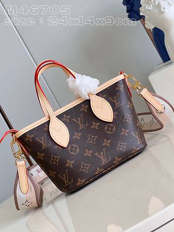 1V Neverfull BB bag 24*14*9cm 2023090204