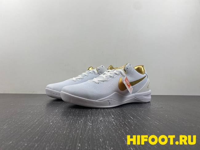 Kobe 8 Protro White Metallic Gold FV6325-100 - 1