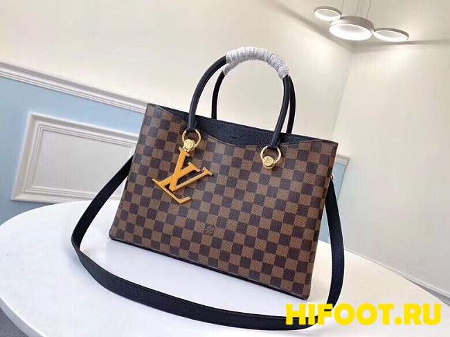 LOUIS VUITTON Damier Ebene LV Riverside Black  - 1