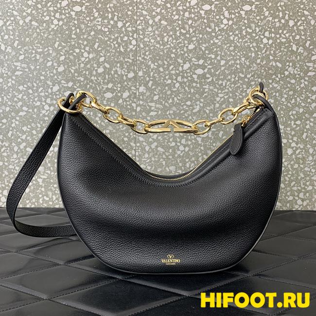 Valentino vlogo moon bag 29*23*11CM black 2023111704 - 1