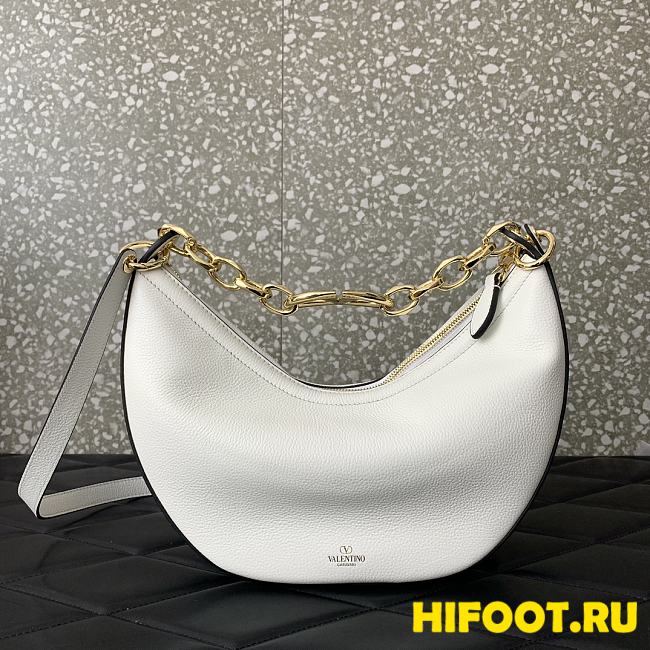 Valentino vlogo moon bag 29*23*11CM white 2023111705 - 1