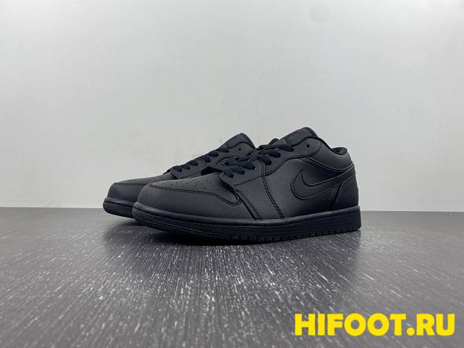 Air Jordan 1 Low Triple Black  553558-091 - 1