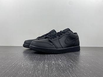 Air Jordan 1 Low Triple Black  553558-091