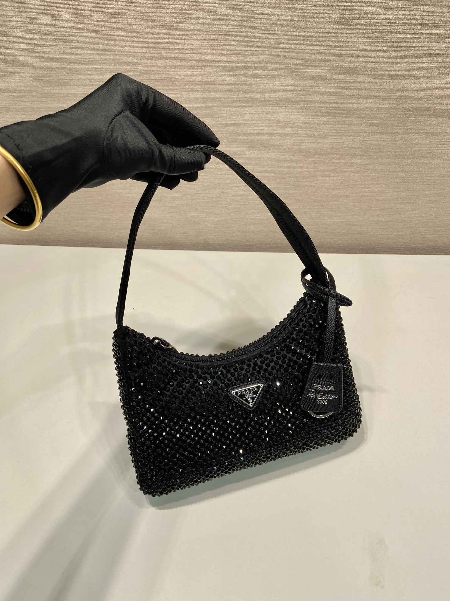Pra*a blingbling bag 23*13*5cm