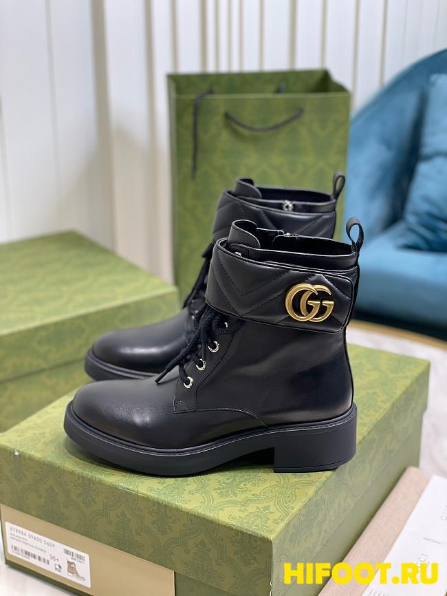 Gucci women's ankle boots with double G - 1