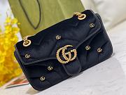 Gucci marmont bag black 26*15*7cm - 3