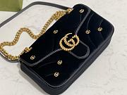 Gucci marmont bag black 26*15*7cm - 2