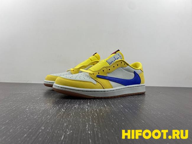 Travis Scott x Wmns Air Jordan 1 Retro Low OG SP Canary DZ4137-700 - 1